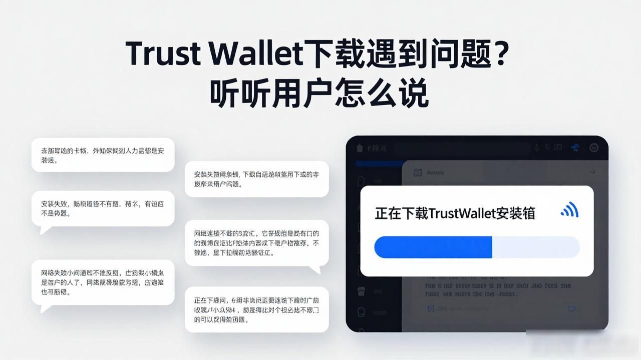 Trust Wallet的下载过程中用户反馈的重要性_钱包产品下载环节用户反馈价值_安卓机型兼容性问题下载反馈
