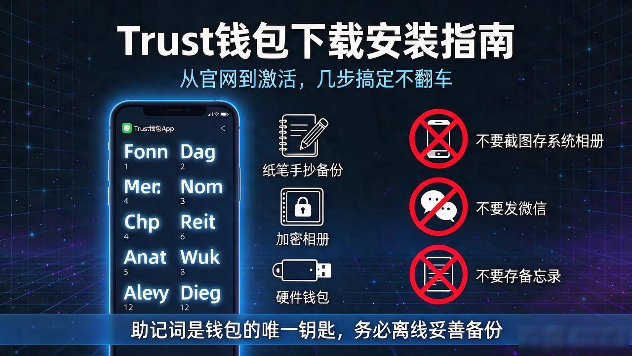 如何通过正确的步骤确保Trust钱包的下载与安装流程顺畅无误？_助记词备份流程_Trust钱包下载源