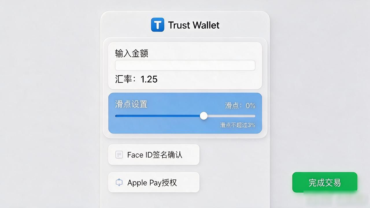 Trust Wallet滑点设置与汇率查看技巧_如何在Trust Wallet苹果版中进行多币种转换?_Trust Wallet苹果版多币种兑换操作流程