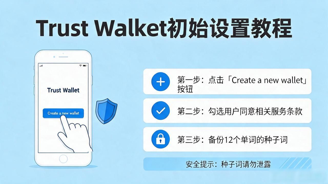 从零开始安装Trust Wallet：新手必读_Trust Wallet安装流程 新手使用Trust Wallet方法 加密货币助记词保存注意事项