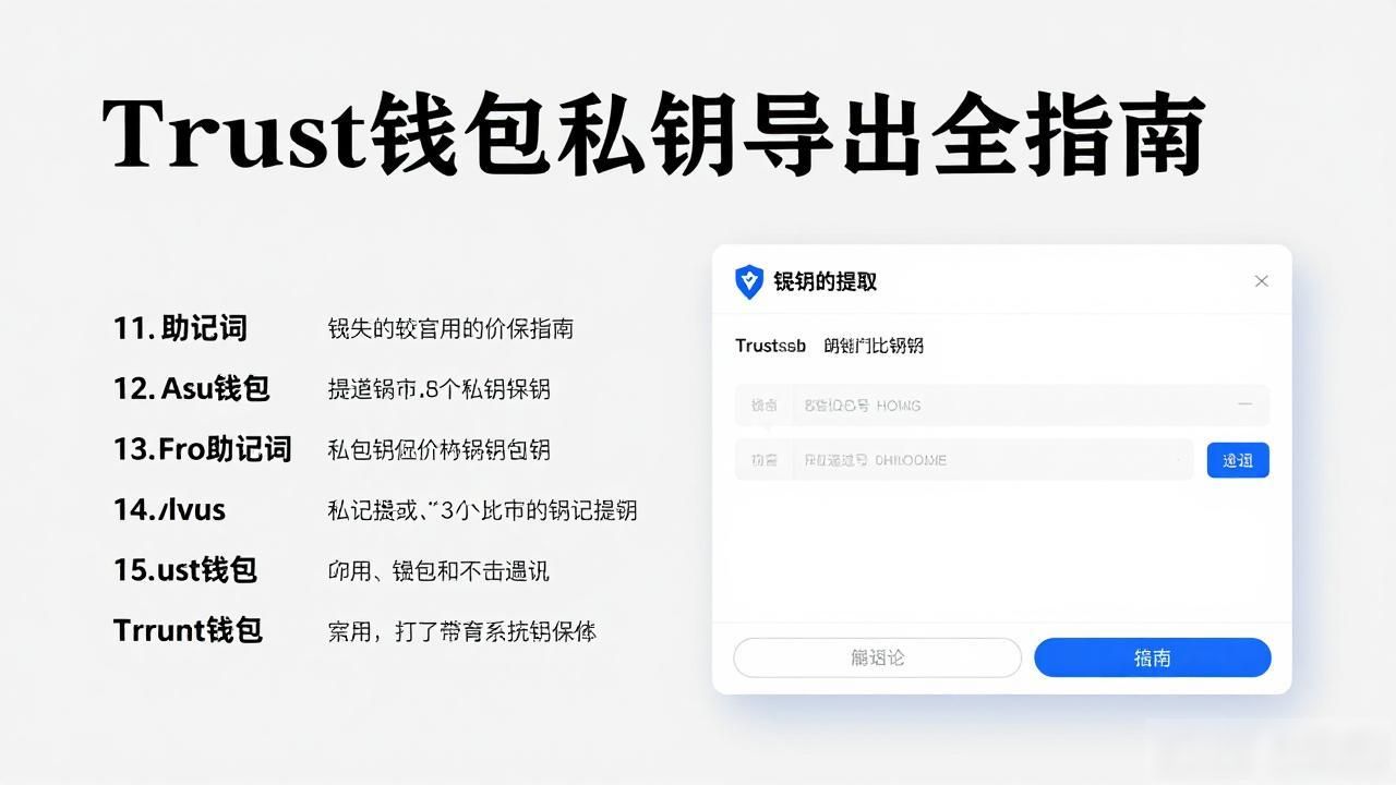 trust钱包如何导出私钥_助记词备份攻略_安全私钥管理