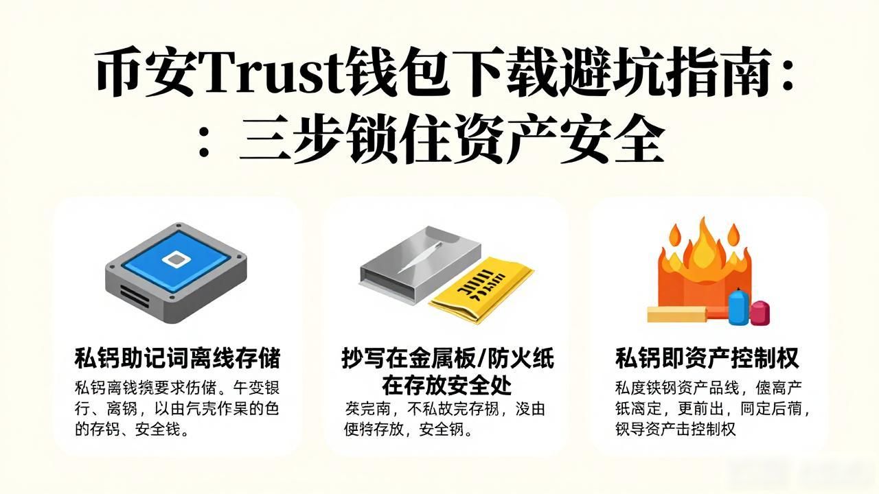 私钥助记词离线存储安全措施_去中心化钱包官方渠道下载_如何在币安Trust钱包下载中提高安全感?