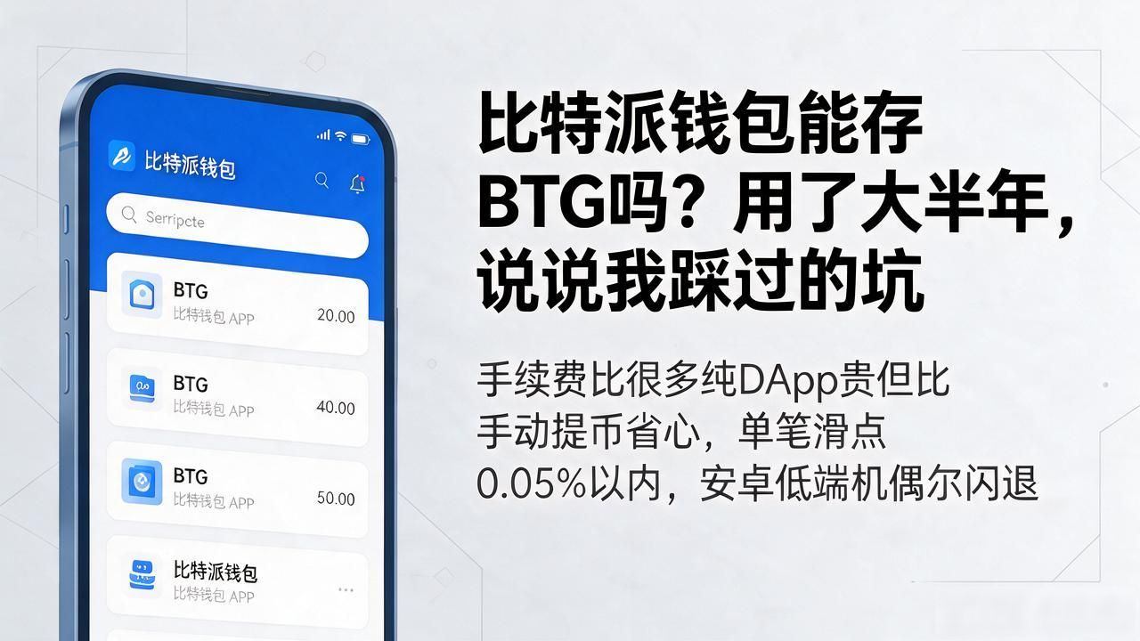 BTG导入踩坑_比特派钱包 btg_比特派钱包使用体验