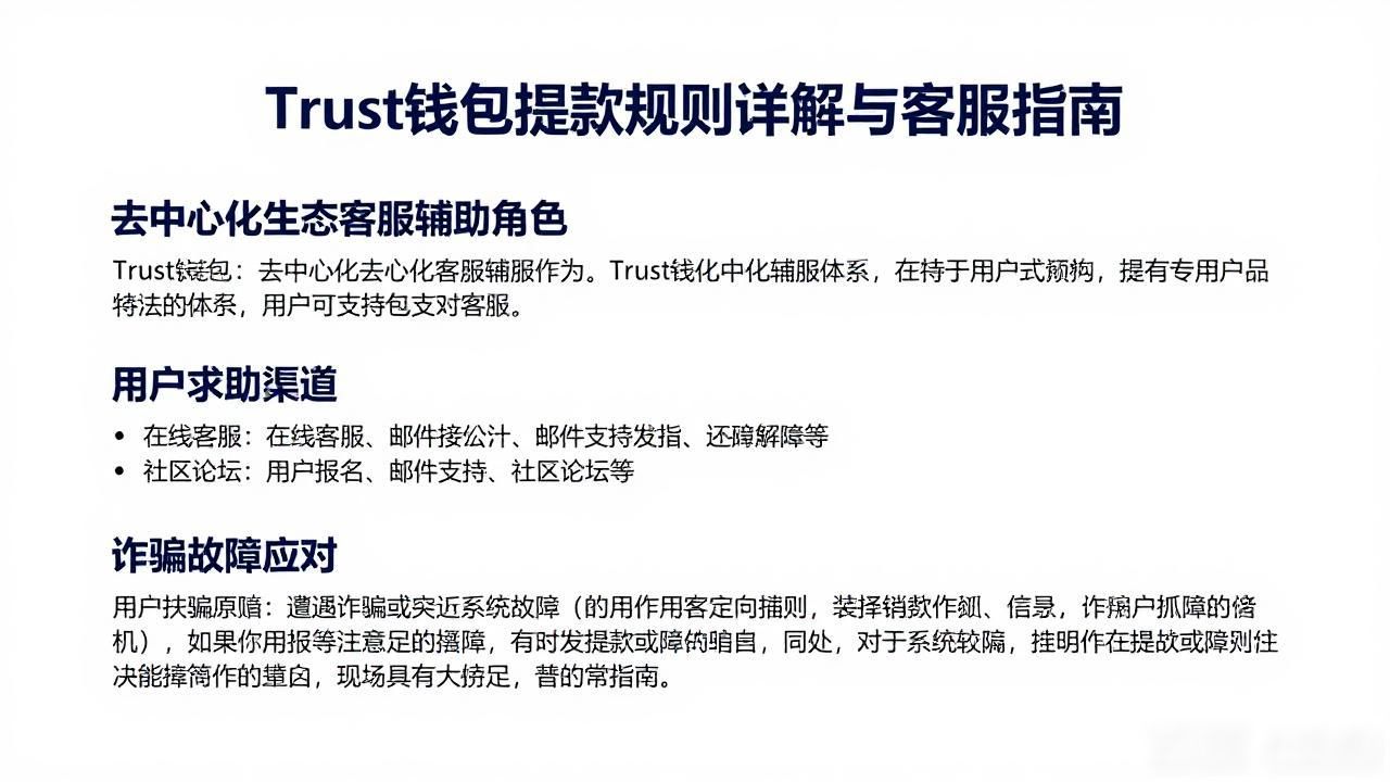 去中心化金融操作安全指南_Trust钱包去中心化资产管理_Trust钱包的提款管理与客户支持细则