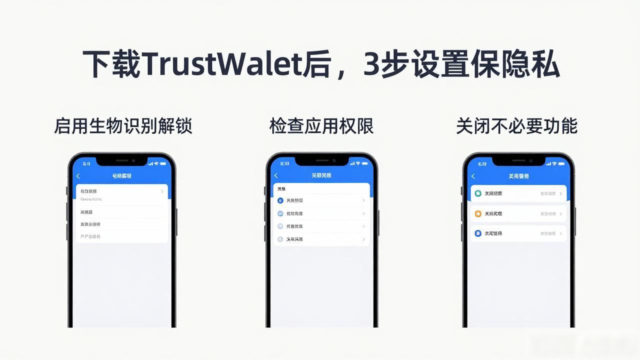 下载Trust Wallet钱包官方版时,如何设置账户确保个人信息安全?_Trust Wallet初始设置_助记词安全存储