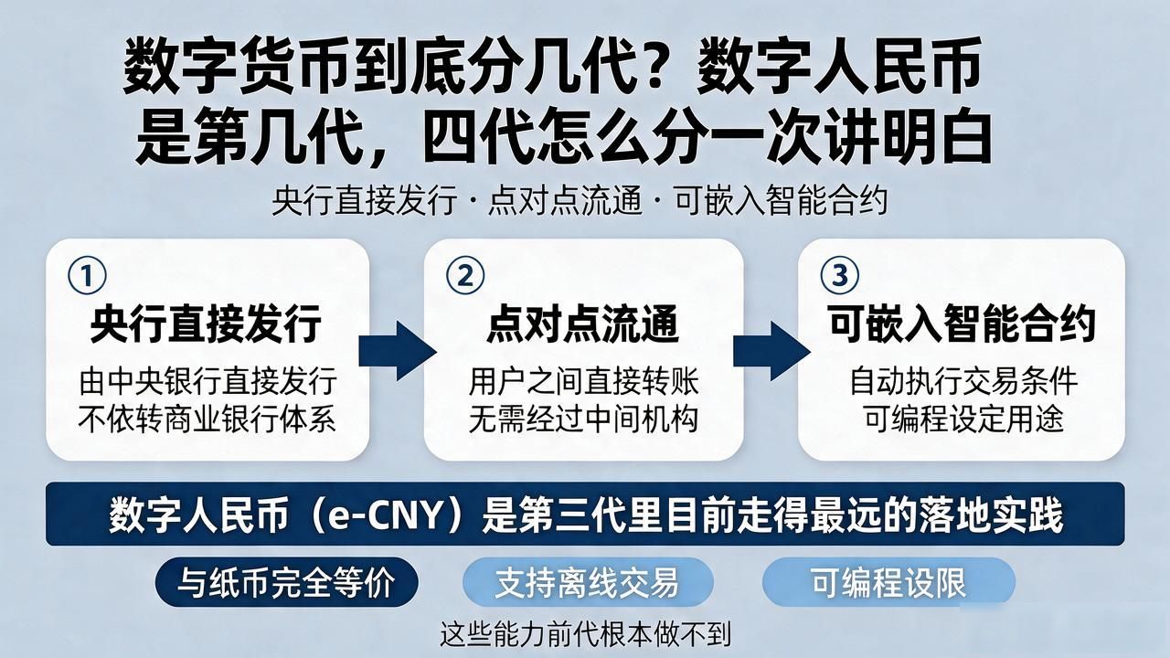 央行数字货币演进历程_数字人民币代际划分_第几代数字货币