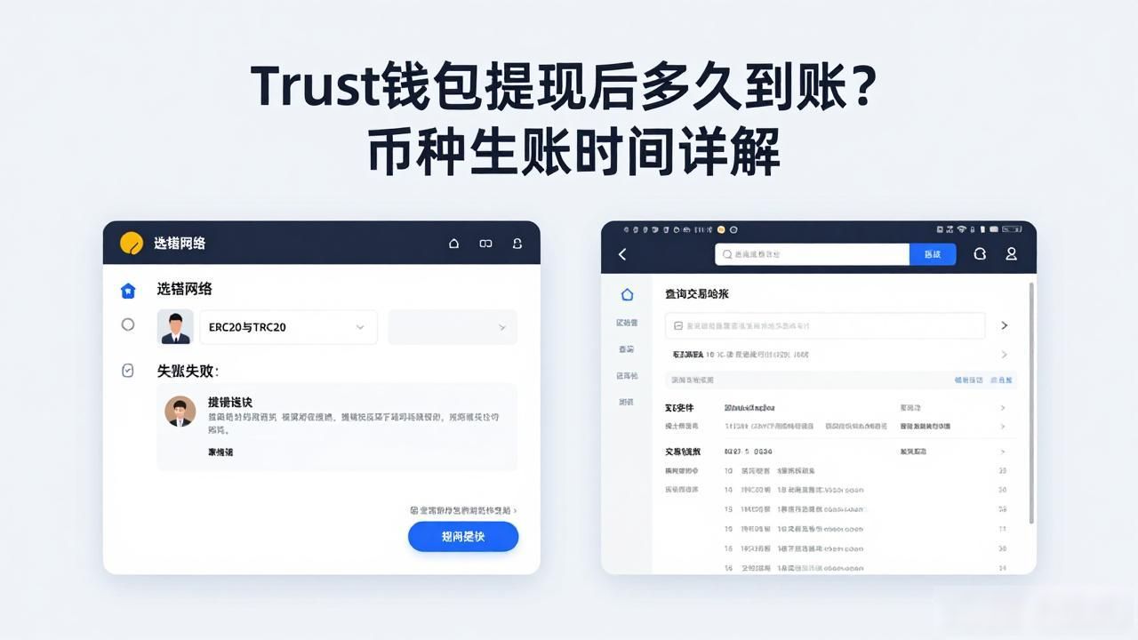 Trust钱包提现到账时间_Trust钱包提现币成功后到账时间解析_Trust钱包提现网络拥堵影响
