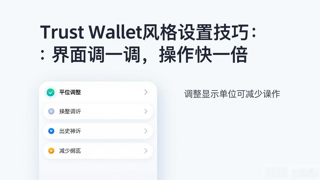 常用币种置顶显示_如何在Trust Wallet钱包中通过设置个性化风格提升操作效率?_Trust Wallet个性化设置